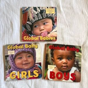Set of 3 Global Babies series board books